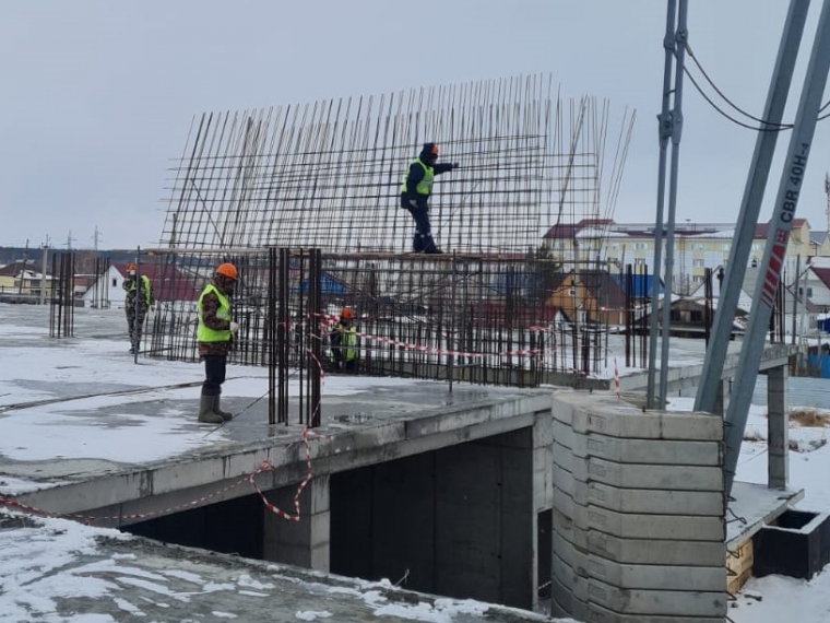 В Исилькуле начали строить стены будущей школы #Экономика #Омск