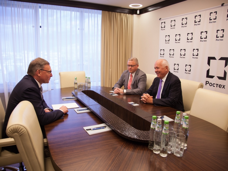 Бурков обсудил с главой «Ростеха» увеличение гражданских заказов омским оборонным предприятиям #Экономика #Омск