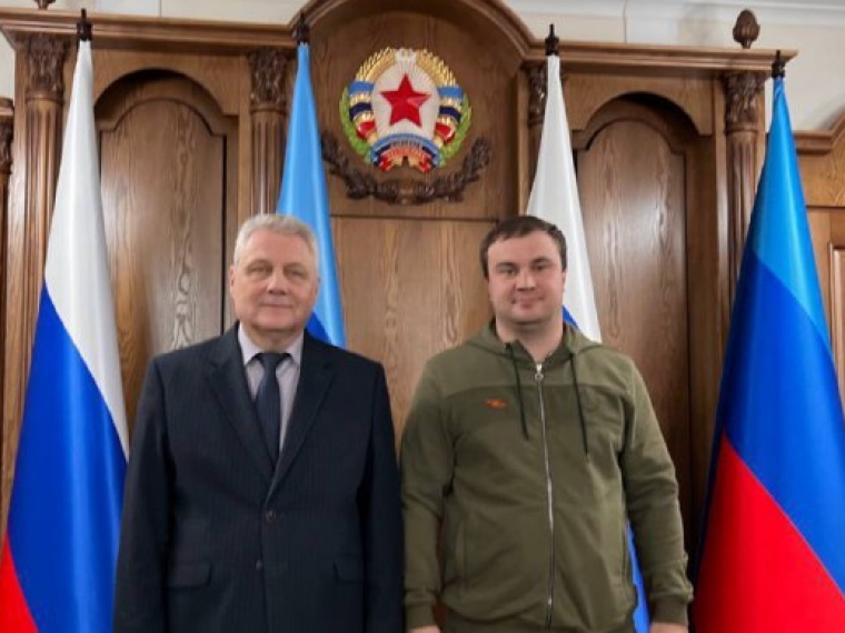 Виталий Хоценко встретился с председателем правительства ЛНР Сергеем Козловым #Экономика #Омск
