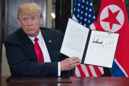 Появились подробности подписанного Трампом и Ким Чен Ыном документа #Мир #Новости #Сегодня