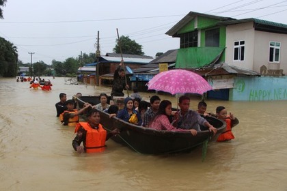 Наводнения оставили без домов тысячи жителей Мьянмы #Мир #Новости #Сегодня