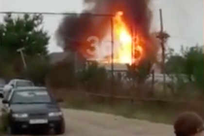 Мощный взрыв на автозаправке в Чечне попал на видео #Россия #Новости #Сегодня
