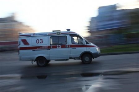 Автомобильная авария возле телевизионного центра в Омске.