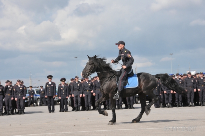 Омские полицейские отметили годовщину патрульно-постовой службы