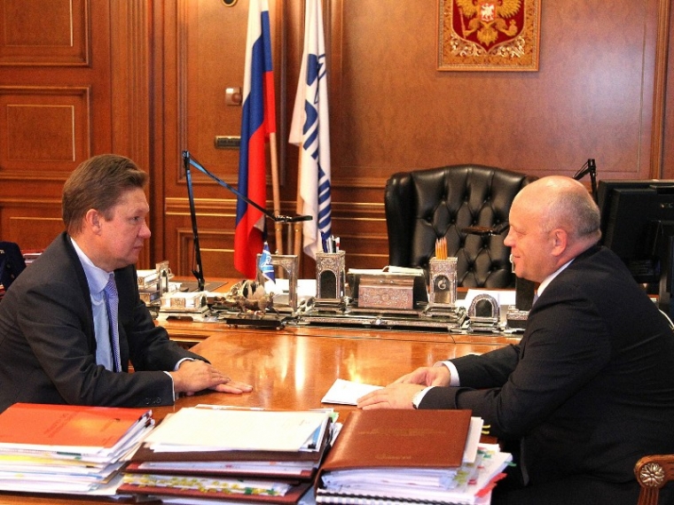 Назаров и Миллер обсудили план газификации Омской области