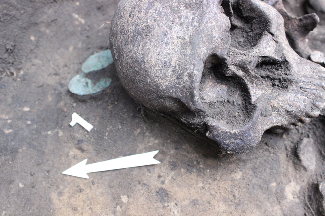 В Омске при реконструкции Музейной нашли скелеты возрастом 2,5 тысяч лет