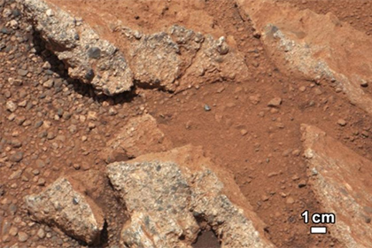 Ровер Curiosity нашел на Марсе речную гальку