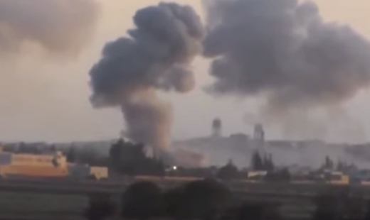 Минобороны опубликовало видео уничтожения школы боевиков ИГ в Сирии