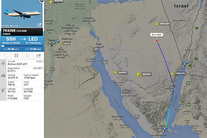 Спасатели прибыли к месту катастрофы российского авиалайнера на Синае