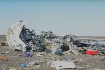Опубликовано первое видео с места падения Airbus на Синае