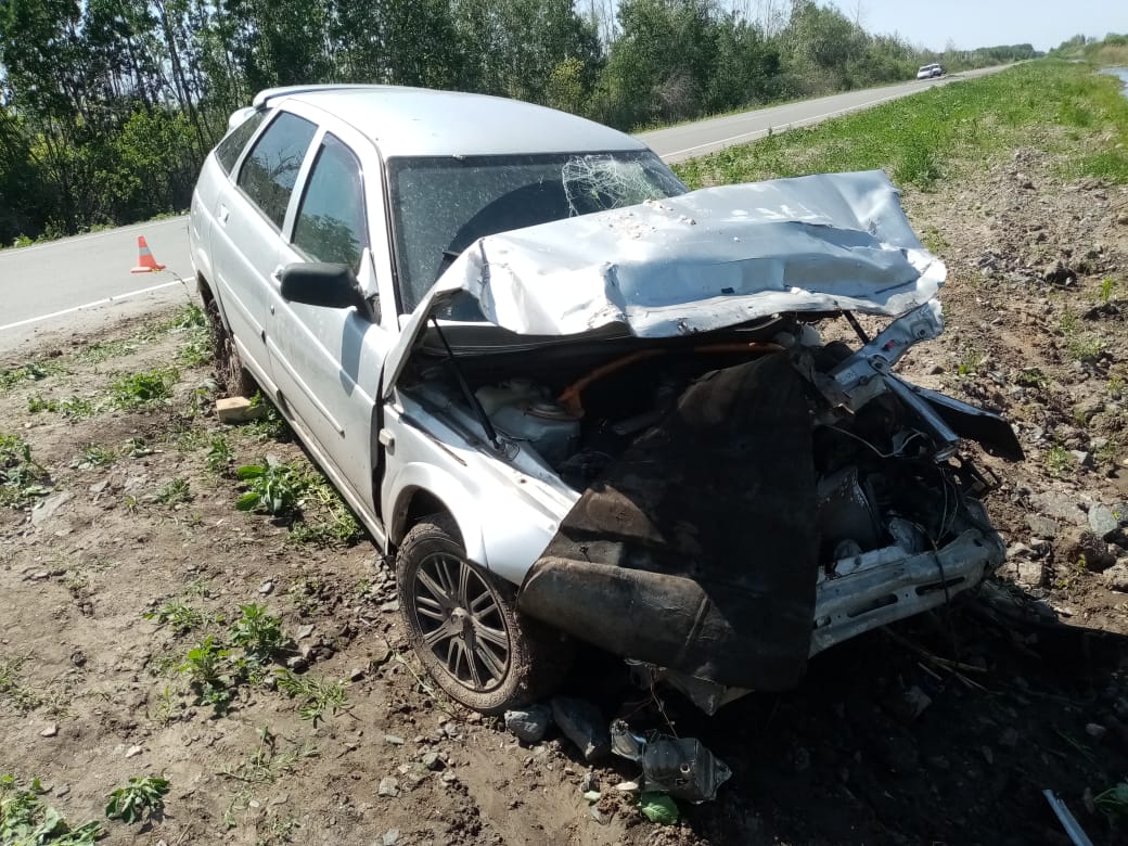 В Омской области столкнулись два ВАЗа: пострадали водители #Омск #Общество #Сегодня