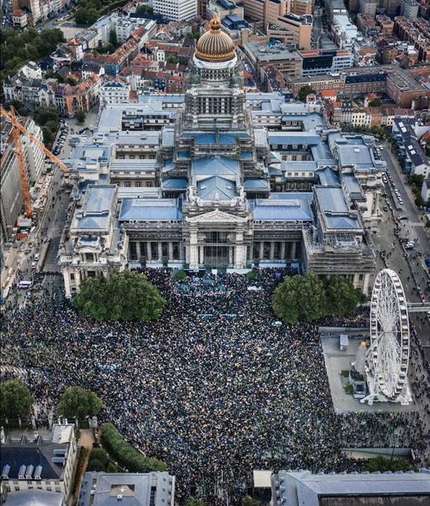 В Брюсселе акция протеста переросла в погромы