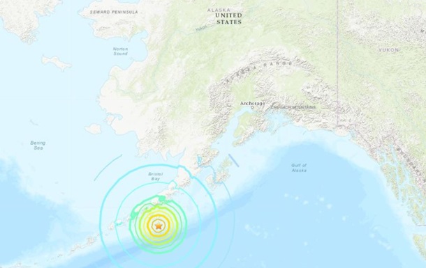 У побережья Аляски произошло мощное землетрясение