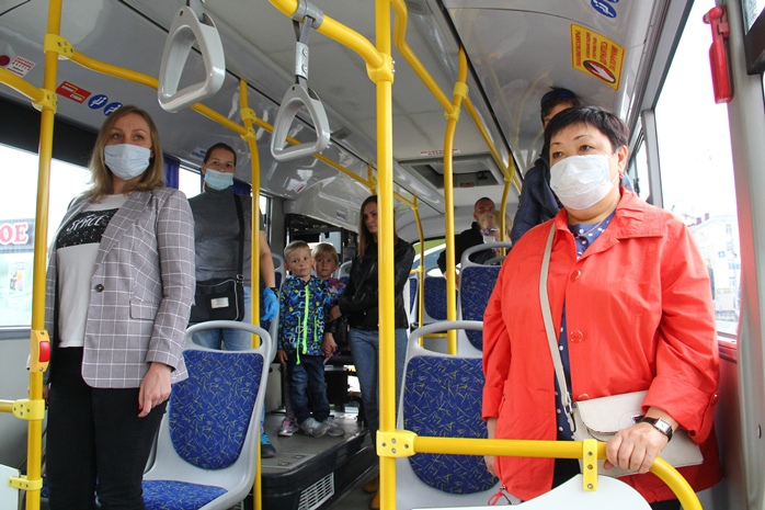 С 1 ноября омичей не пустят в автобусы без масок #Новости #Общество #Омск