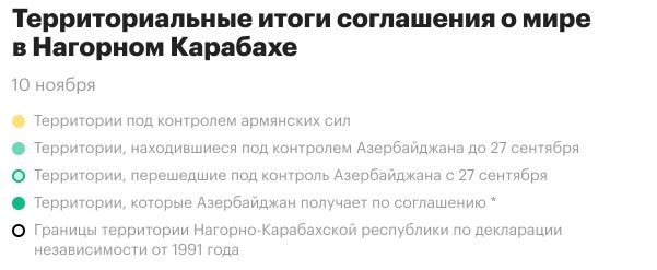 СМИ показали новую карту Нагорного Карабаха