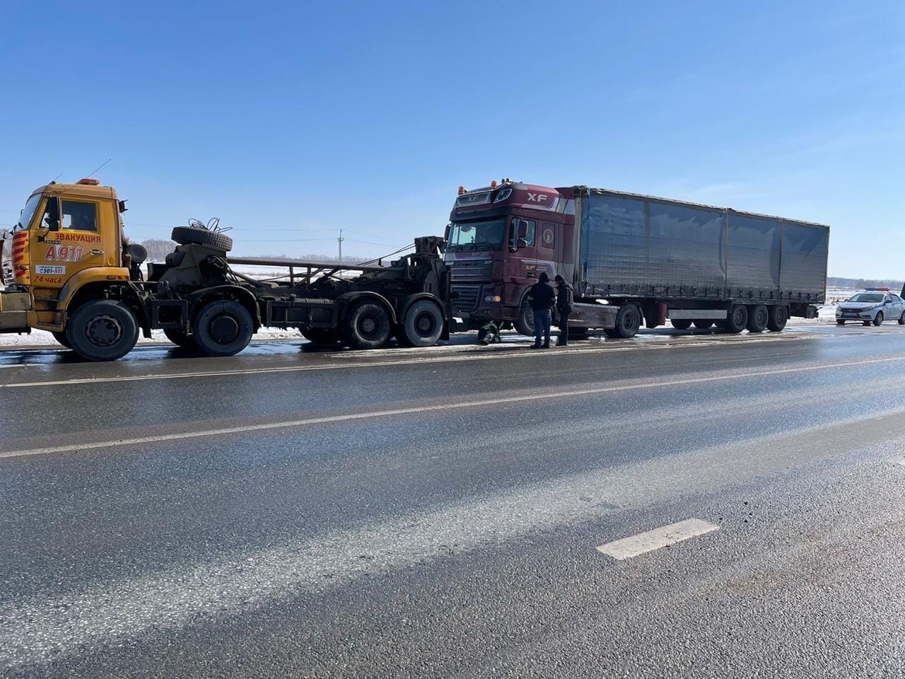 На омской трассе задержали фуру без тормозов #Новости #Общество #Омск