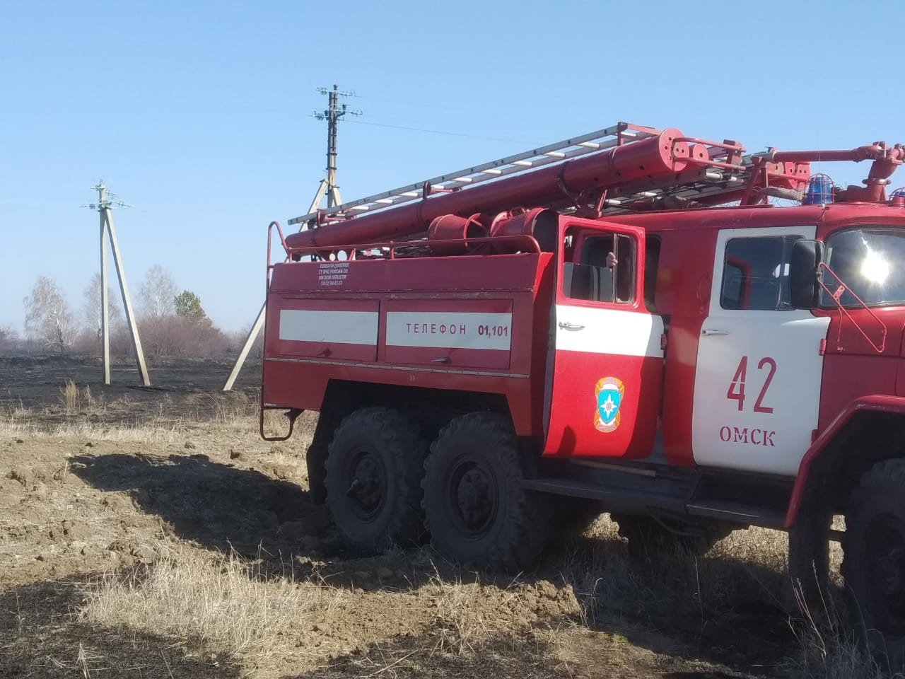 Пожар под Омском охватил 20 дачных участков #Омск #Общество #Сегодня