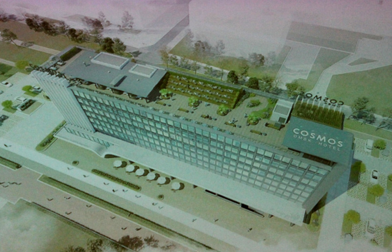В центре Омска начинают строить гостиницу с баром на крыше и сомнительной архитектурой