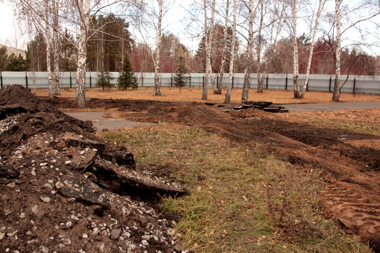 Все начинается с бетона: смотрим, как в Омске готовят место для новой стелы #Омск #Общество #Сегодня