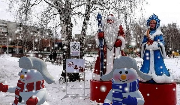Омские компании украшают свои здания к Новому году #Новости #Общество #Омск