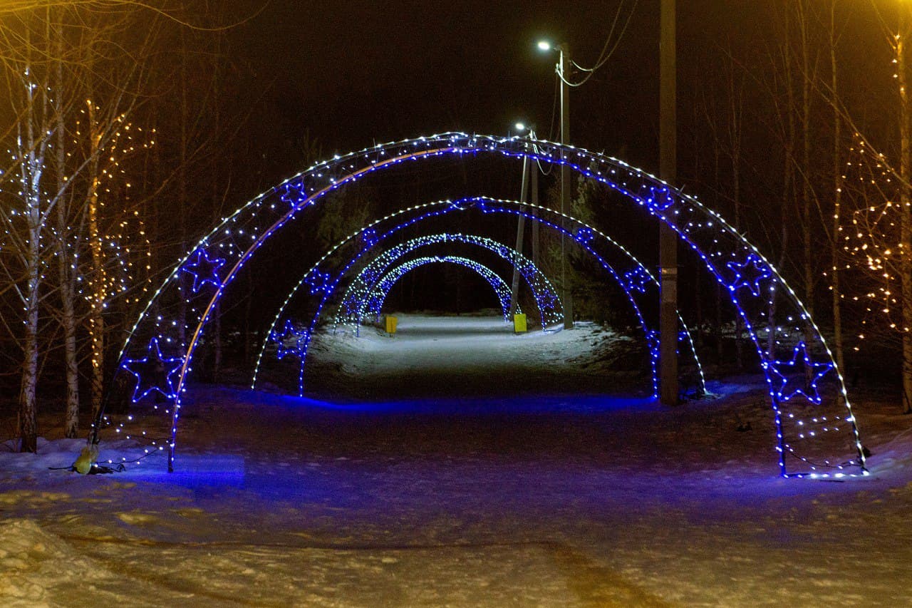 Парк 300-летия Омска почти готов к Новому году #Новости #Общество #Омск