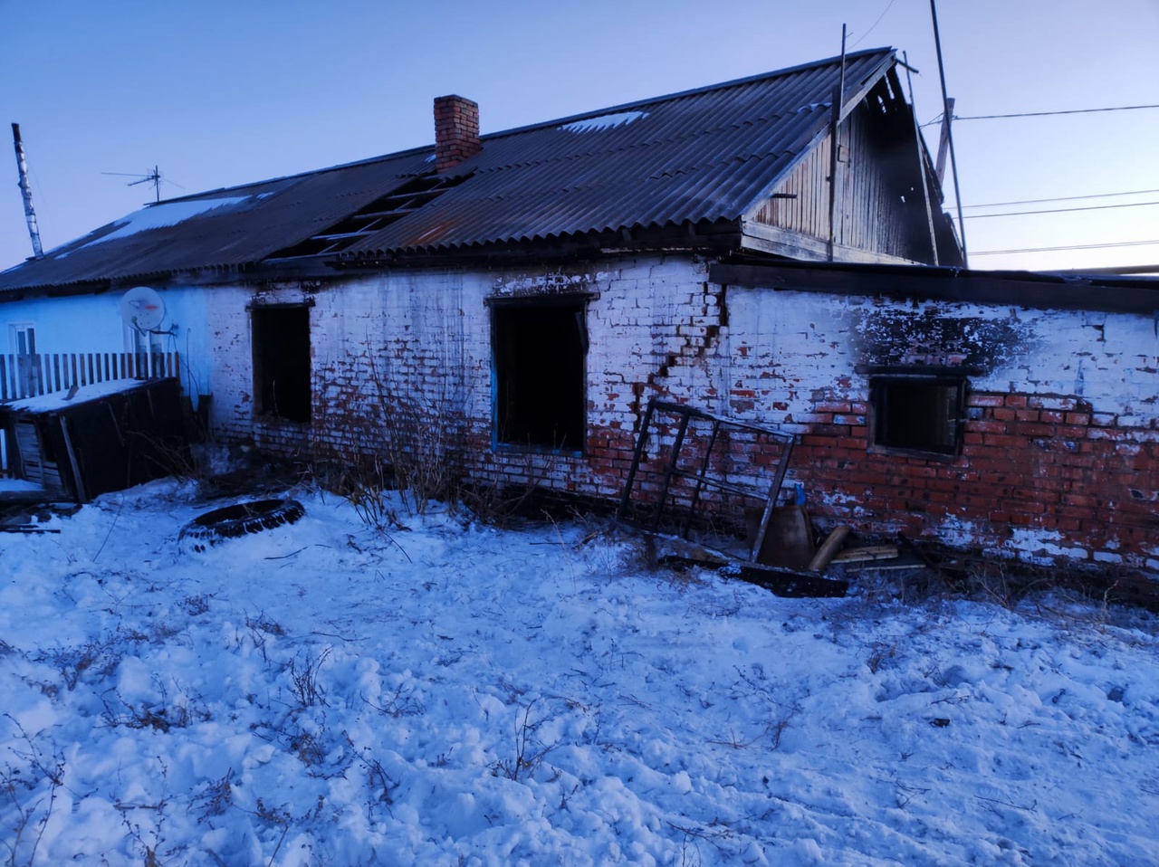 Житель Омской области вытащил из огня мертвого соседа #Новости #Общество #Омск