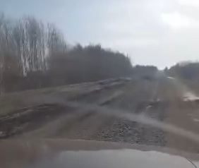 Омичи пожаловались на ужасную дорогу до степных сел на границе с Казахстаном #Новости #Общество #Омск