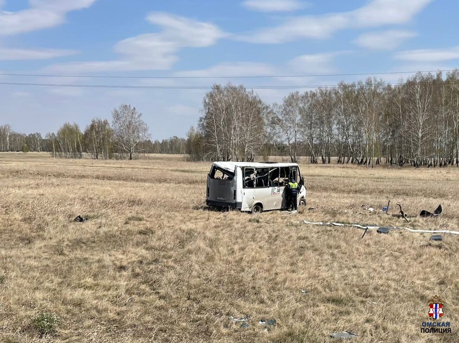 На трассе под Омском разбилась маршрутка: водитель был пьян #Новости #Общество #Омск