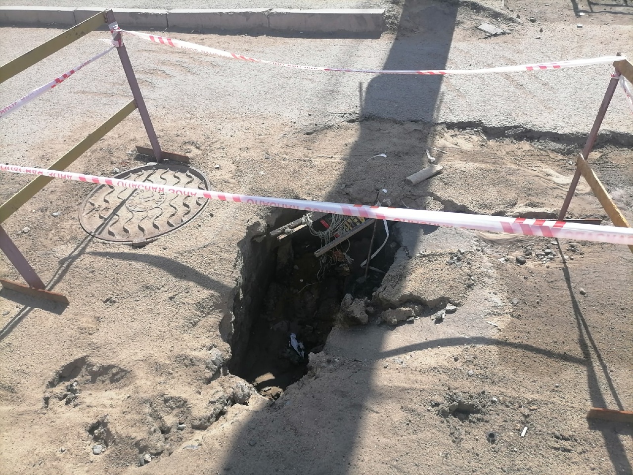 Дыру у площади Лицкевича кое-как заделали, но она вылезла в другом месте #Новости #Общество #Омск