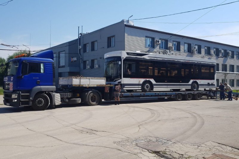 В Омск едет первая партия новых троллейбусов #Омск #Общество #Сегодня