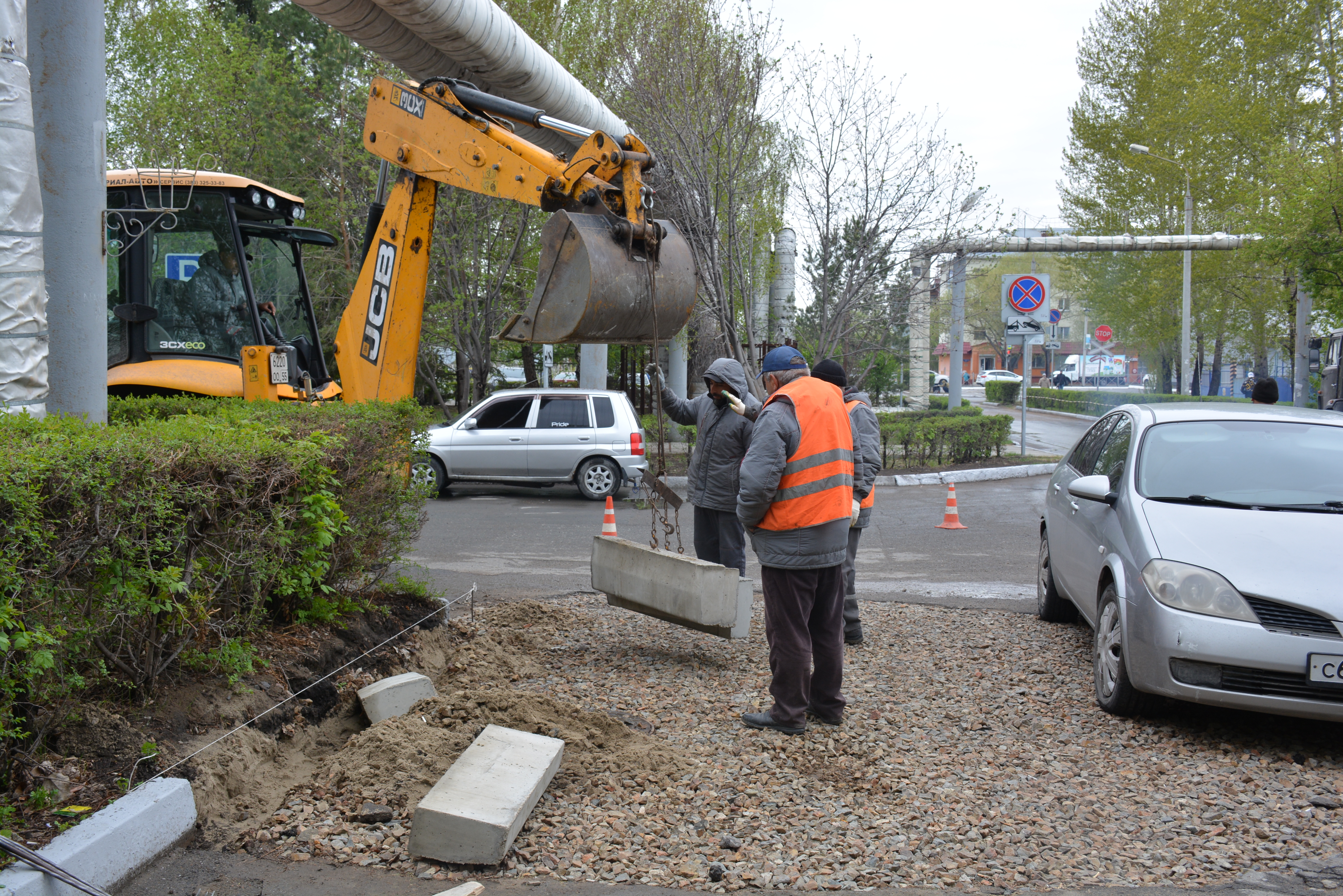 Омский водоканал благоустраивает места, где зимой проводились ремонты #Омск #Общество #Сегодня