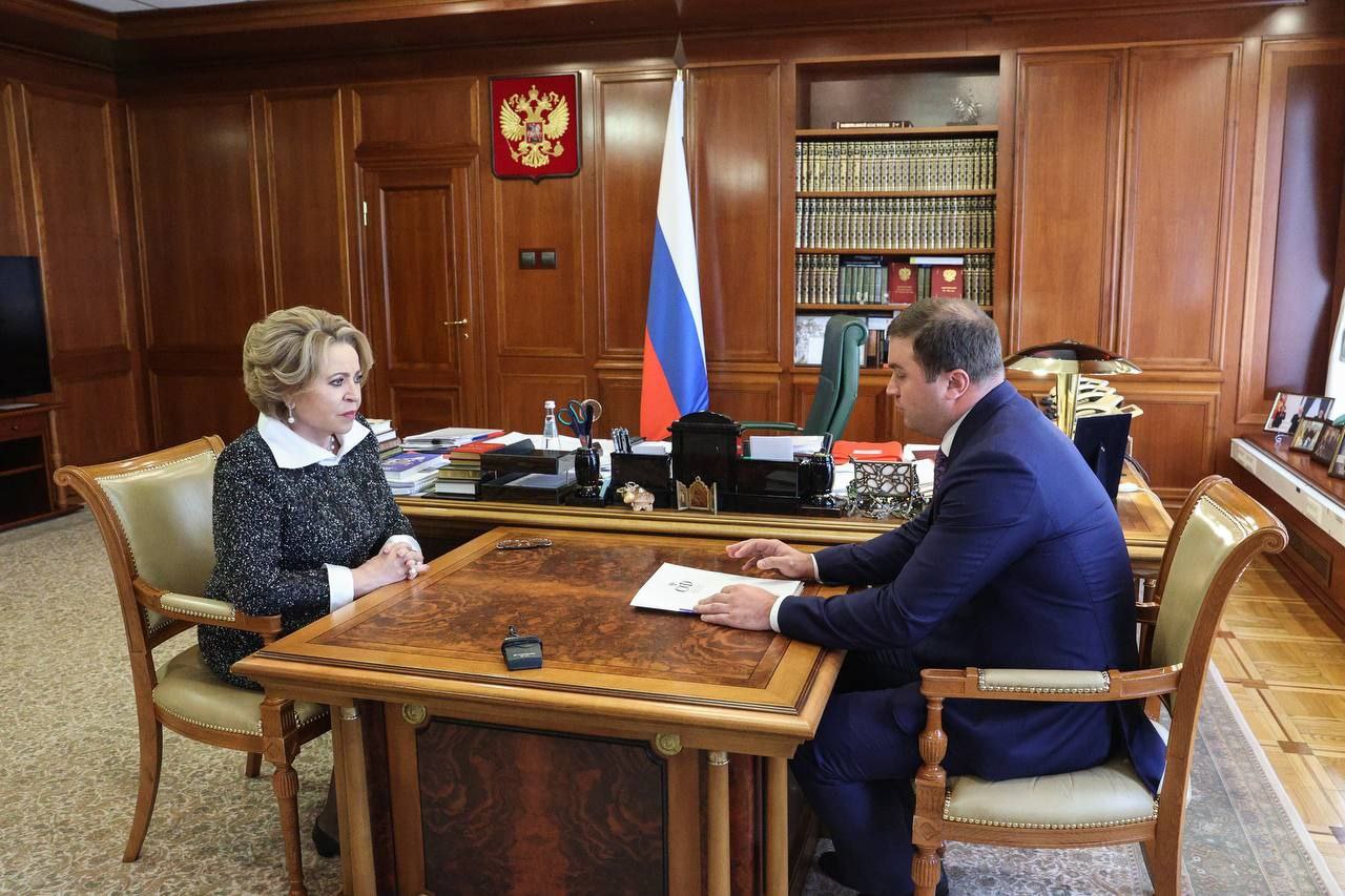 Хоценко встретился с Матвиенко в Совете Федерации #Новости #Общество #Омск