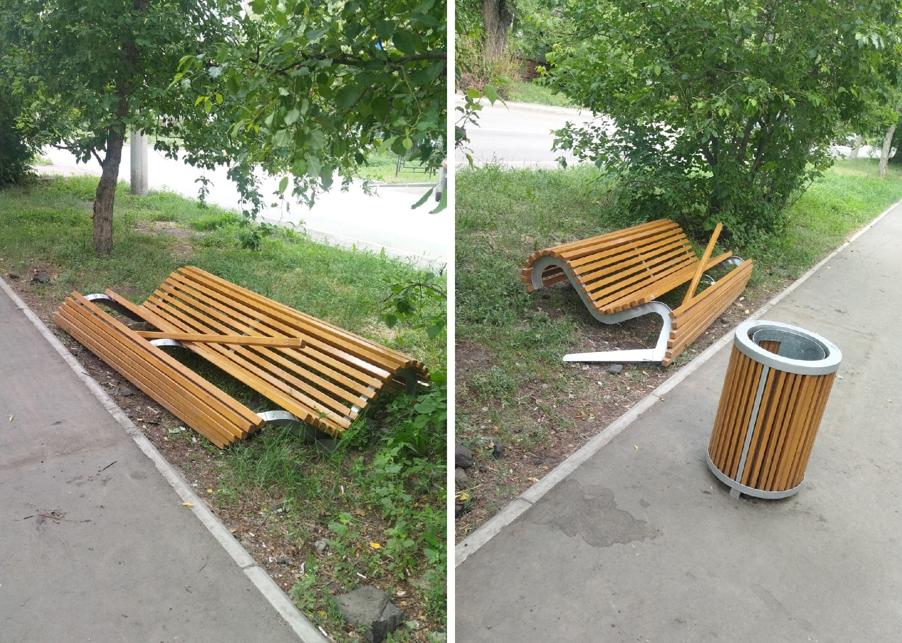 Омские вандалы поломали лавочки на объекте благоустройства #Омск #Общество #Сегодня Омские вандалы поломали лавочки на объекте благоустройства #Омск #Общество #Сегодня