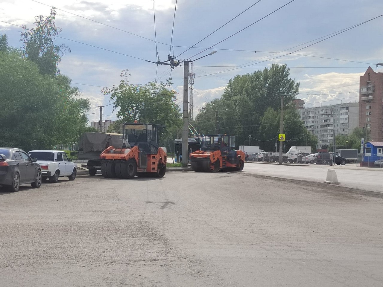 В Чкаловском поселке Омска заканчивают ремонтировать дороги #Новости  #Общество #Омск