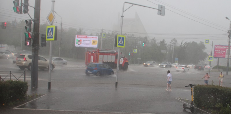 Омичей предупредили о сильных дождях #Омск #Общество #Сегодня