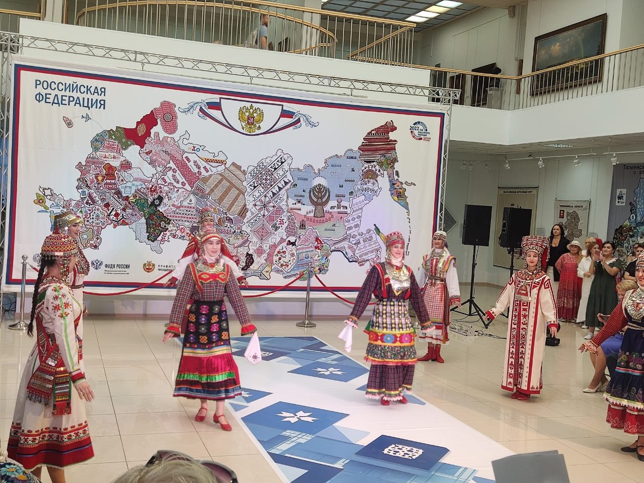 Вышитую карту Омской области представили на фестивале в Чебоксарах #Новости #Общество #Омск